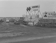 Aanleg Zandveldseweg oktober 1975